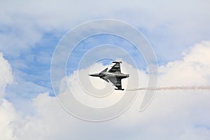 BANGKOK, THAILAND - JULY 02: Gripen of Royal Thai air force