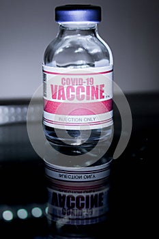 Bangkok, Thailand - July 17 - 2021 :  bottles of vaccine to prevent corona virus covid-19, concept of fight covid-19