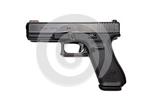 BANGKOK,THAILAND-JUNE 3:View of Glock 17 Gen 5 Austria on June 3,2020