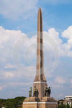 Bangkok,Thailand, 07 Nov 2018 : Anusawari Chai Samoraphum,Victory Monument is an Obelisk monument in Thailand. The monument was e