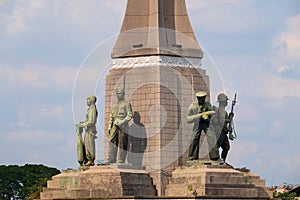 Bangkok,Thailand, 07 Nov 2018 : Anusawari Chai Samoraphum,Victory Monument is an Obelisk monument in Thailand. The monument was e