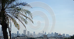 Bangkok Thailand skyscrapers background photo january 2016