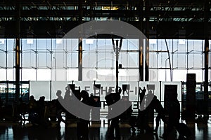 Bangkok, Thailand, Southeast Asia - Departure floor of Suvarnabhumi International Airport.