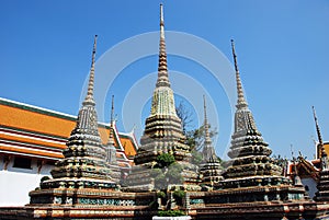 Bangkok, Thailand: Wat Pho Chedis