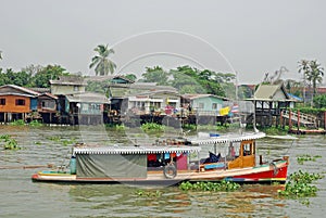 Bangkok, Vieuw from Khlong Bangkok Noi canal