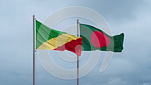 Bangladesh and Congo-Brazzaville flags