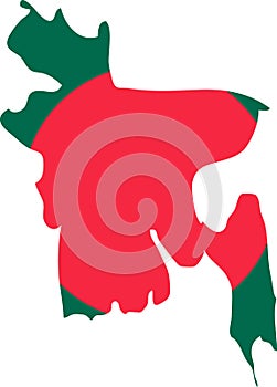 Bangladesh Flag in Bangladesh Map, Bangladesh Map with Flag, Country Map, Bangladesh with Flag, Nation Flag
