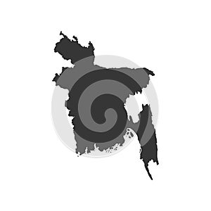 Bangladesh map silhouette