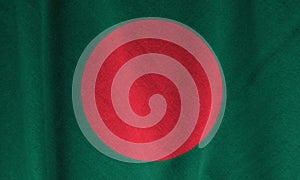 Bangladesh national flag on white background.