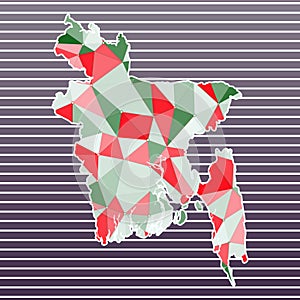 Bangladesh vector illustration.