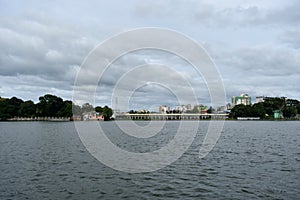 Bangladeshi beautiful Lake Landscape, big lake in Cumilla