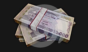 Bangladeshi Taka money banknotes pack 3d illustration