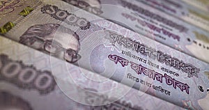Bangladeshi Taka money banknotes printing pack 3d illustration
