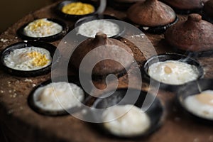 Banh can, a traditional dish in Vietnam.