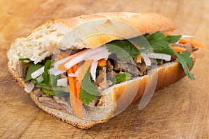 Banh mi vietnamese pork sandwich