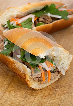 Banh mi vietnamese pork sandwich