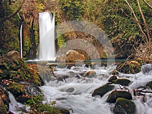 Banias river waterfall photo