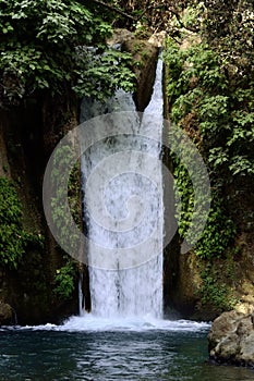Banias waterfall, Israel. photo