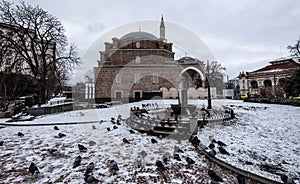 Banja Bashi Mosque in a winter day