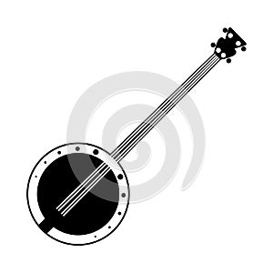 Banjo black icon