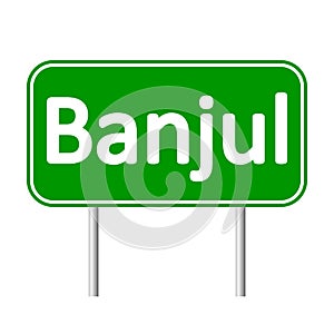 Banjul road sign. photo