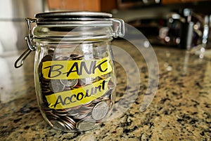 Bank Account Money Jar