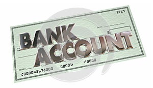 Bank Account Savings Checking Money Funds Words