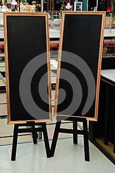 Bank black board (menu board)