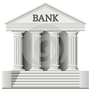 Banka budova ikona 