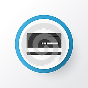 Bank Card Icon Symbol. Premium Quality Isolated Mastercard Element In Trendy Style. photo