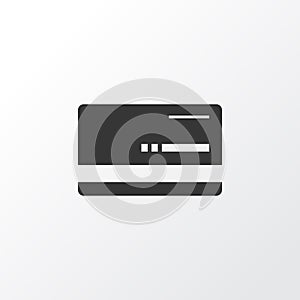 Bank Card Icon Symbol. Premium Quality Mastercard Element In Trendy Style. photo