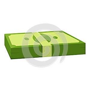 Bank cash payment icon, cartoon style