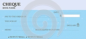 Bank check Guilloche pattern with abstract line watermark. Vector blank