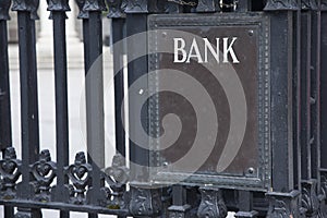 Bank Entrance Sign