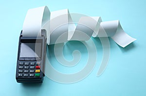 Bank equipment for credit card payments, acquiring