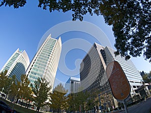 Bank headquarters in Beijing`s Financial Street area