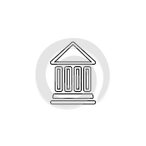 Bank icon. Finance build vector