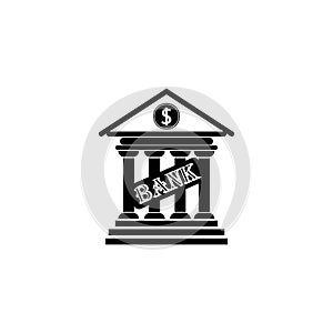 bank icon logo vector