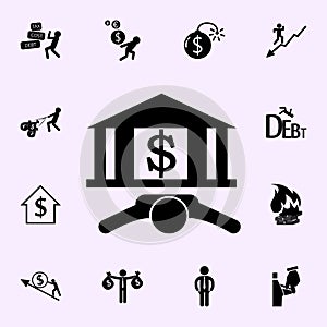 bank icon. Profit icons universal set for web and mobile