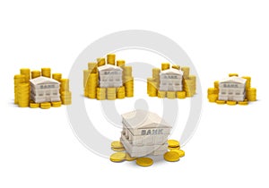 Bank liquidity coins photo