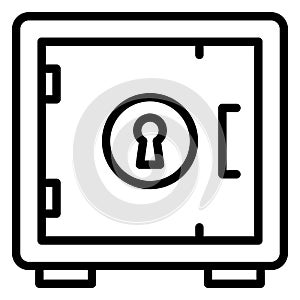 Bank locker, bank vault Vector Icon which can easily modify
