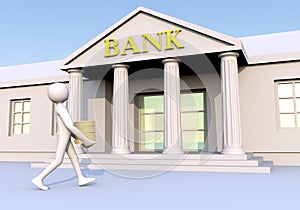 Bank & man & money 2
