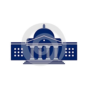Bank, museum or library icon