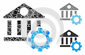 Bank options Composition Icon of Bumpy Elements