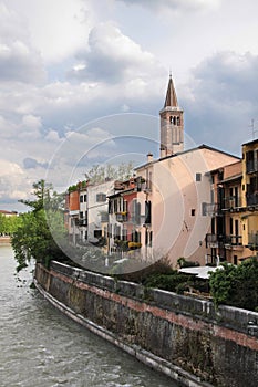 Bank of the river Etsch