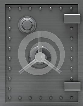 Bank safe door.