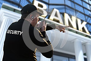 Bank security officer