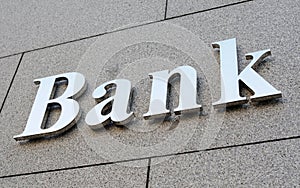 Bank sign