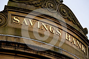 Bank Sign on Branch Facade in York