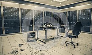 bank vault was invaded manager view photo